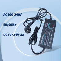 ⏰Adjustable 3V-24V 3A Universal AC/DC Power Adapter🔋⚡️
