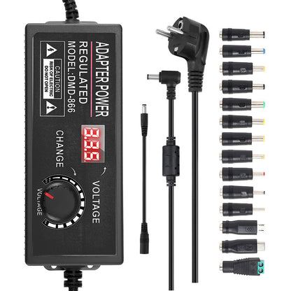 ⏰Adjustable 3V-24V 3A Universal AC/DC Power Adapter🔋⚡️