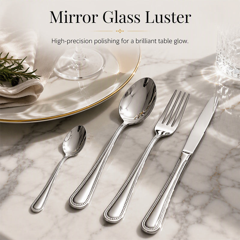 📢📢49% OFF !! ⏰4-Piece Stainless Steel Flatware Set