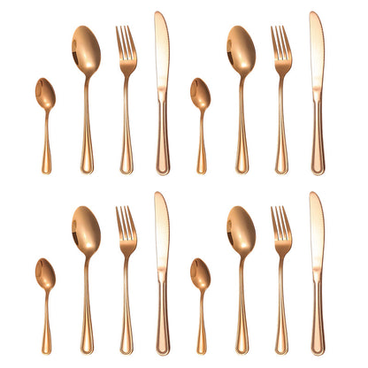 📢📢49% OFF !! ⏰4-Piece Stainless Steel Flatware Set