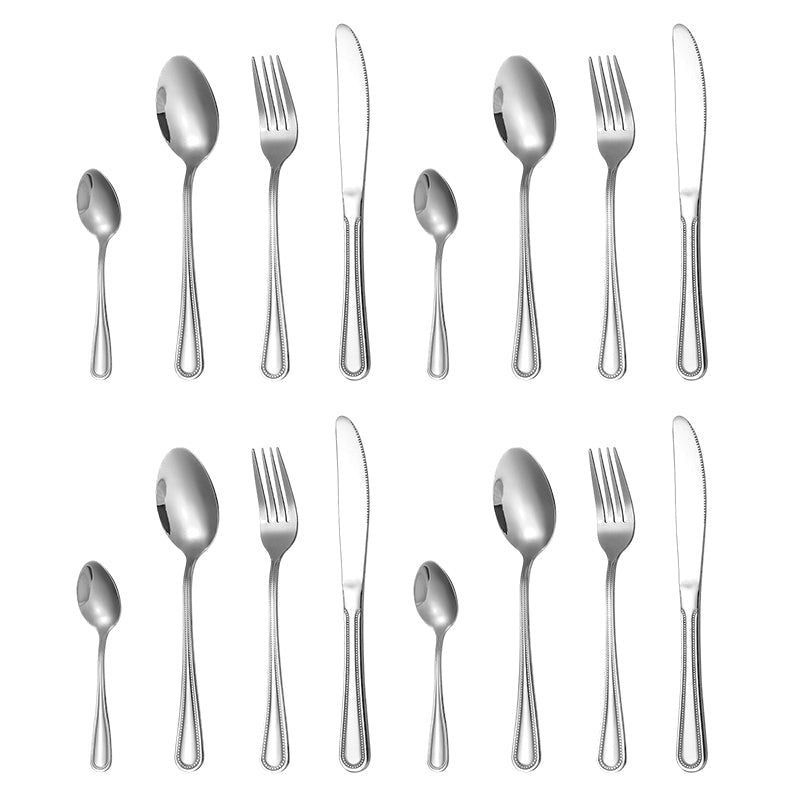 📢📢49% OFF !! ⏰4-Piece Stainless Steel Flatware Set