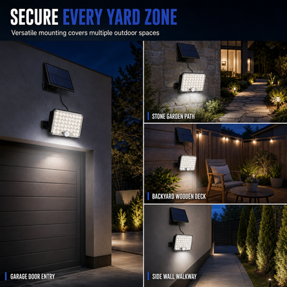 ☀️🎛️Split-Panel Solar Wall Light |Motion-Activated Lighting for Garages and Driveways
