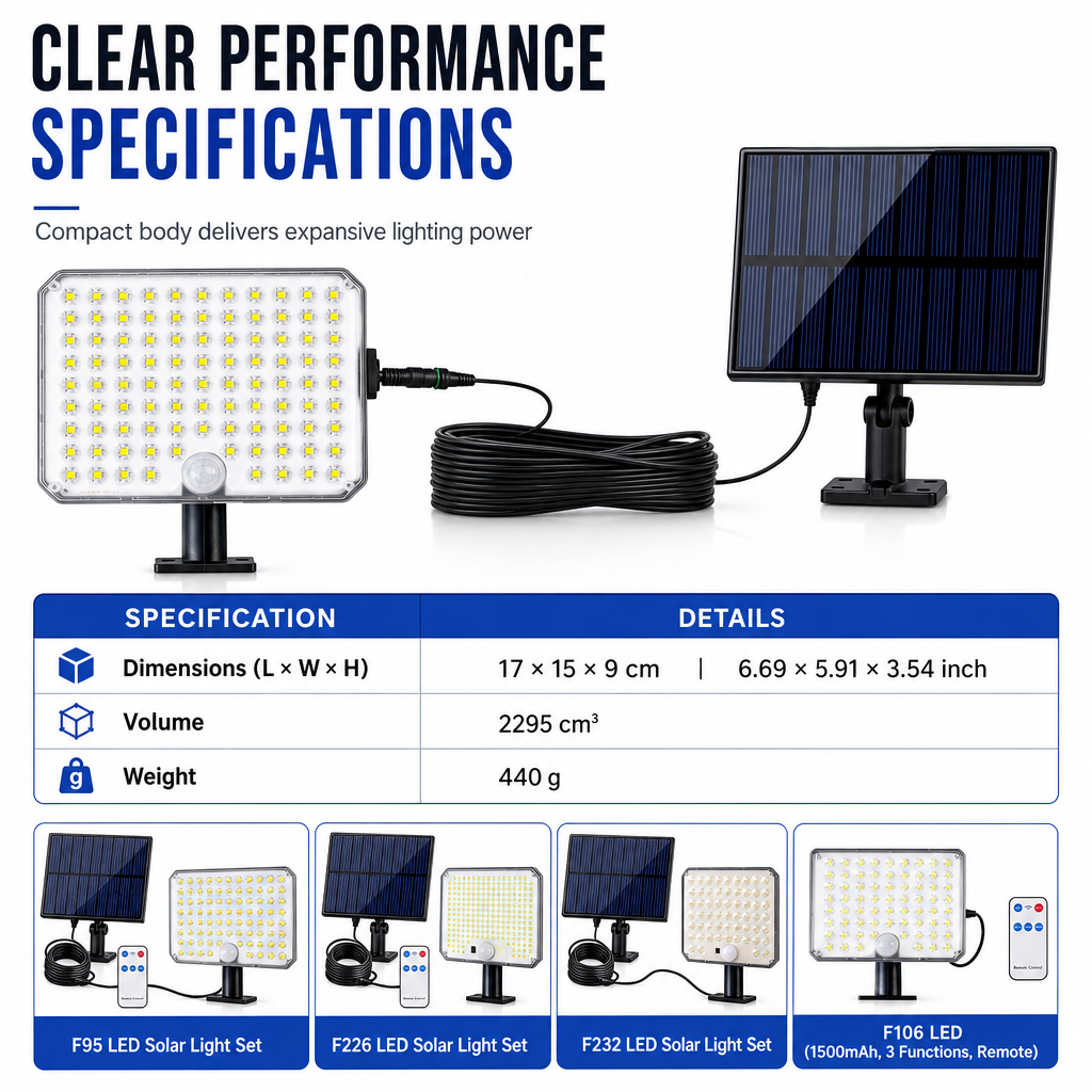 ☀️🎛️Split-Panel Solar Wall Light |Motion-Activated Lighting for Garages and Driveways