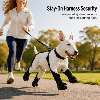 ⏰🐕Hot Sale 49% OFF💦Waterproof Anti-Drop Dog Boots with Adjustable Harness Suspender