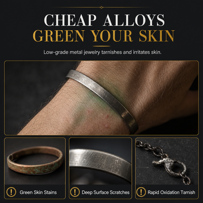 🌸 49% OFF NOW! 🌸18K Vacuum Plated Titanium Stainless Steel Bangle Bracelet with Engraved Text