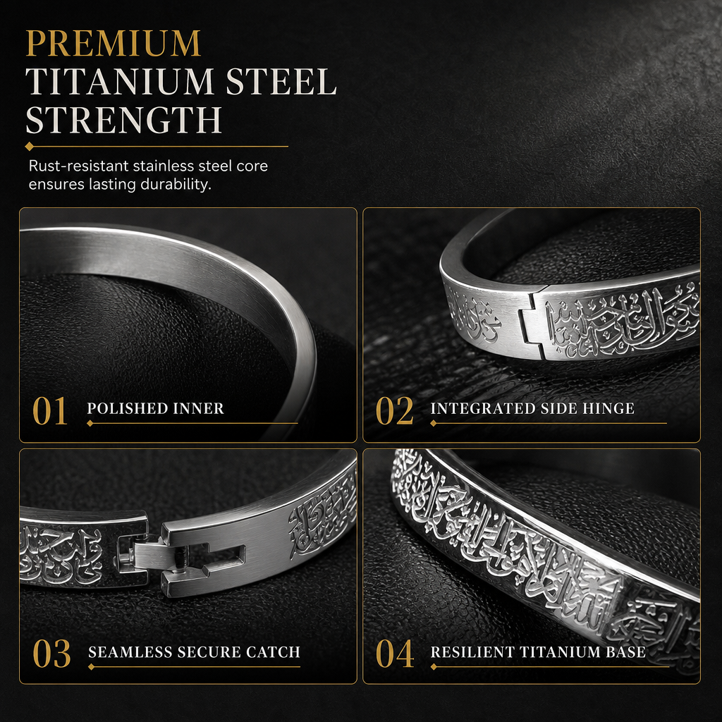 🌸 49% OFF NOW! 🌸18K Vacuum Plated Titanium Stainless Steel Bangle Bracelet with Engraved Text