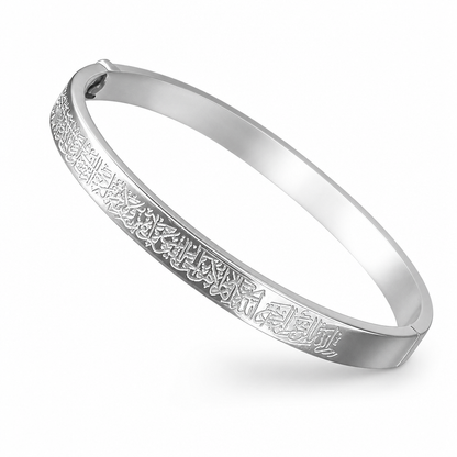 🌸 49% OFF NOW! 🌸18K Vacuum Plated Titanium Stainless Steel Bangle Bracelet with Engraved Text