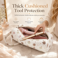 ✨Limited-Time Sales💖Portable Hair Tool Organizer Bag – Quilted Travel Case with Handle