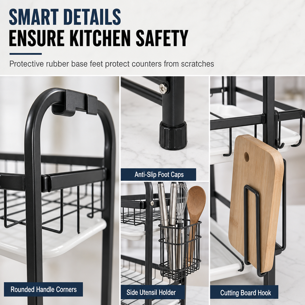 🏆LAST DAY 49% OFF🧑‍🍳Kitchen Countertop Dish Drying Rack and Bowl Plate Storage Organizer Shelf for Small Spaces