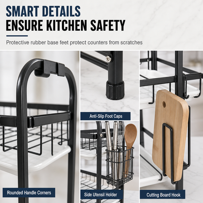 🏆LAST DAY 49% OFF🧑‍🍳Kitchen Countertop Dish Drying Rack and Bowl Plate Storage Organizer Shelf for Small Spaces