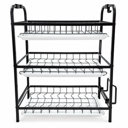 🏆LAST DAY 49% OFF🧑‍🍳Kitchen Countertop Dish Drying Rack and Bowl Plate Storage Organizer Shelf for Small Spaces