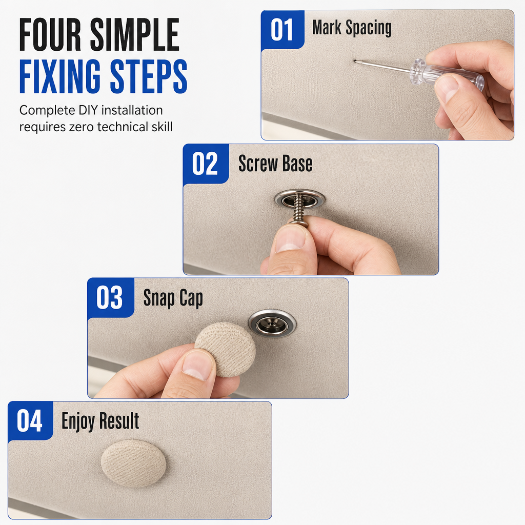 🚗 LIMITED-TIME 49% OFF 🔧 Car Headliner Repair Kit — Fix Sagging Roof Fabric, Snap Buttons & Rivets