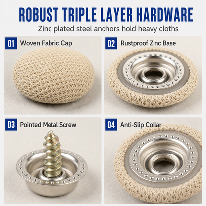 🚗 LIMITED-TIME 49% OFF 🔧 Car Headliner Repair Kit — Fix Sagging Roof Fabric, Snap Buttons & Rivets