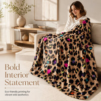 🏆LAST DAY 49% OFF🛋️Ultra-Soft Leopard Print Throw Blanket