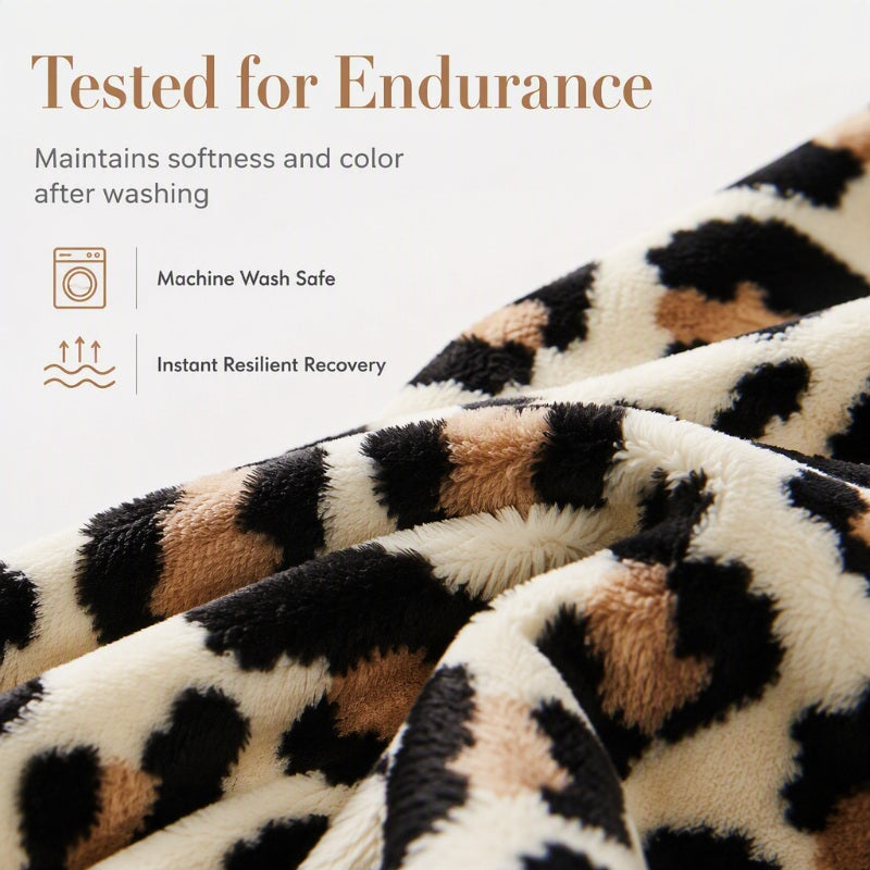 🏆LAST DAY 49% OFF🛋️Ultra-Soft Leopard Print Throw Blanket