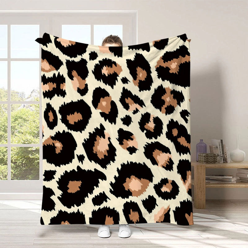 🏆LAST DAY 49% OFF🛋️Ultra-Soft Leopard Print Throw Blanket