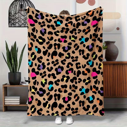 🏆LAST DAY 49% OFF🛋️Ultra-Soft Leopard Print Throw Blanket