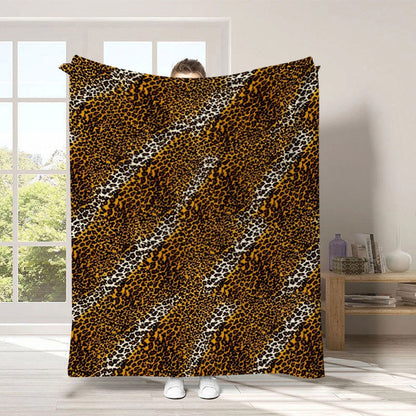 🏆LAST DAY 49% OFF🛋️Ultra-Soft Leopard Print Throw Blanket