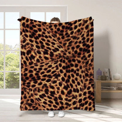 🏆LAST DAY 49% OFF🛋️Ultra-Soft Leopard Print Throw Blanket