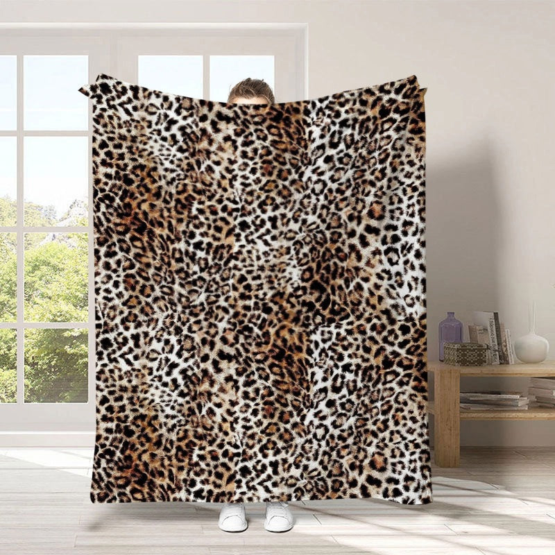 🏆LAST DAY 49% OFF🛋️Ultra-Soft Leopard Print Throw Blanket
