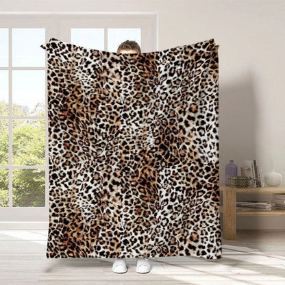 🏆LAST DAY 49% OFF🛋️Ultra-Soft Leopard Print Throw Blanket