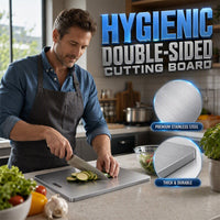 🔪🔥 49% OFF! Stainless Steel Double-Sided Cutting Board✨