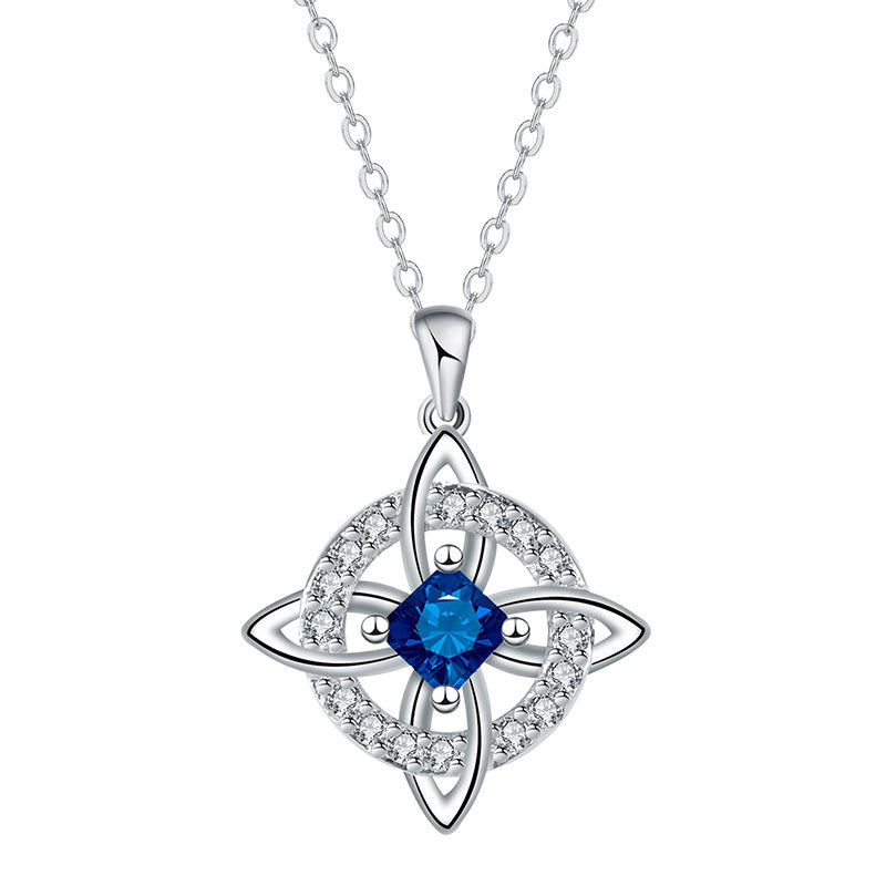 ☘️ Celtic Knot Birthstone Necklace – Elegant & Adjustable for Everyday & Special Occasions