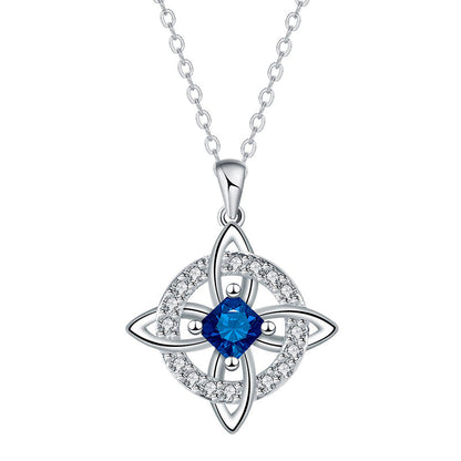 ☘️ Celtic Knot Birthstone Necklace – Elegant & Adjustable for Everyday & Special Occasions