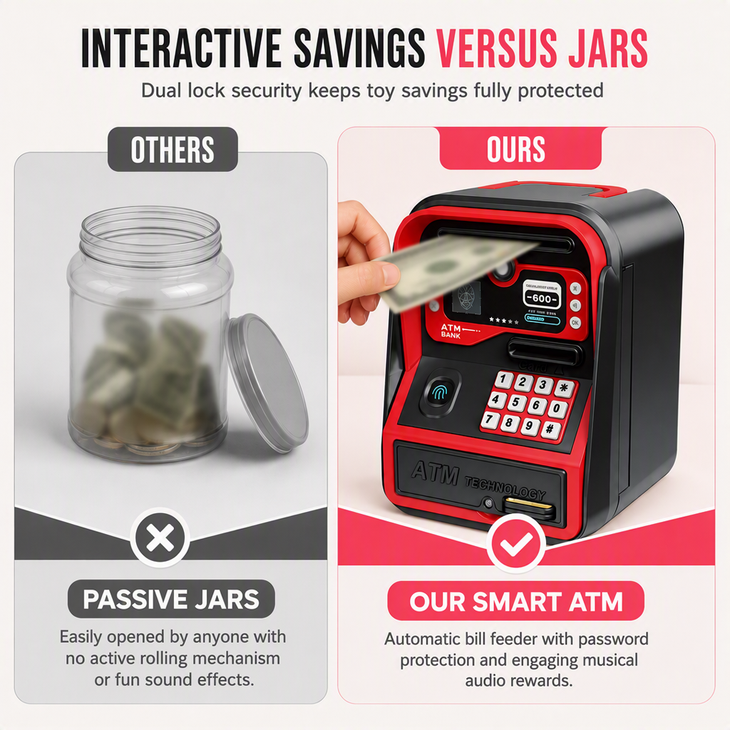📢📢49% OFF !! ⏰Kids Electronic ATM Piggy Bank Toy