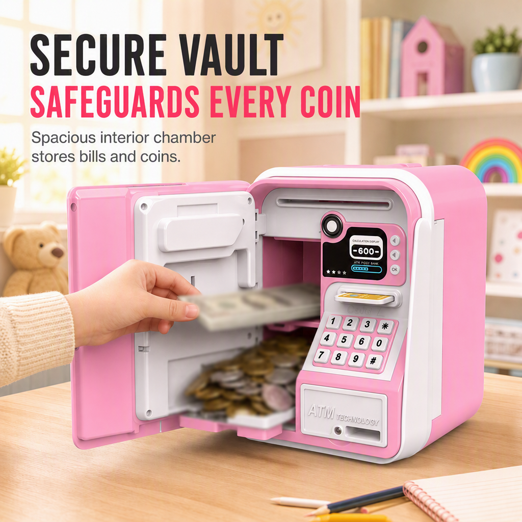 📢📢49% OFF !! ⏰Kids Electronic ATM Piggy Bank Toy