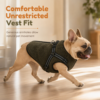 ⏳🔥LIMITED-TIME 49% OFF! ⏰Warm Winter Dog Coat with Reflective Strips and Harness for Small and Medium Dogs🐶❄️
