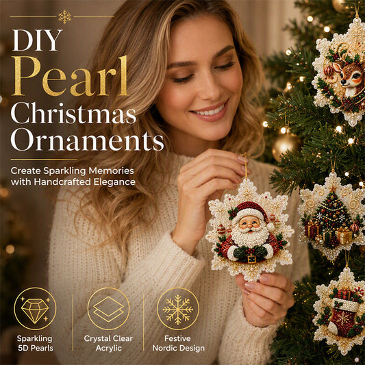 🔥LAST DAY! 49% OFF✨ | Just £9.99 only🔥Christmas DIY Painting Hanging Ornaments Set