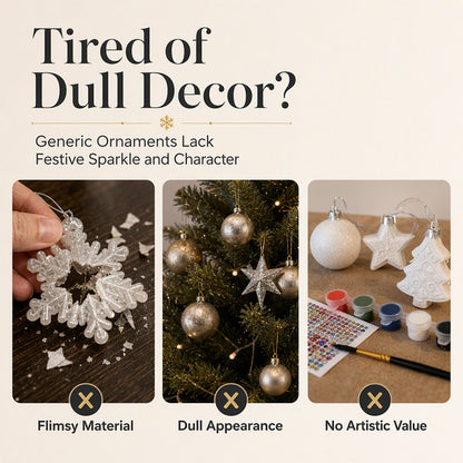 🔥LAST DAY! 49% OFF✨ | Just £9.99 only🔥Christmas DIY Painting Hanging Ornaments Set