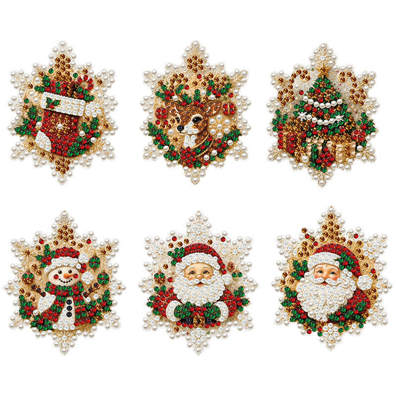🔥LAST DAY! 49% OFF✨ | Just £9.99 only🔥Christmas DIY Painting Hanging Ornaments Set