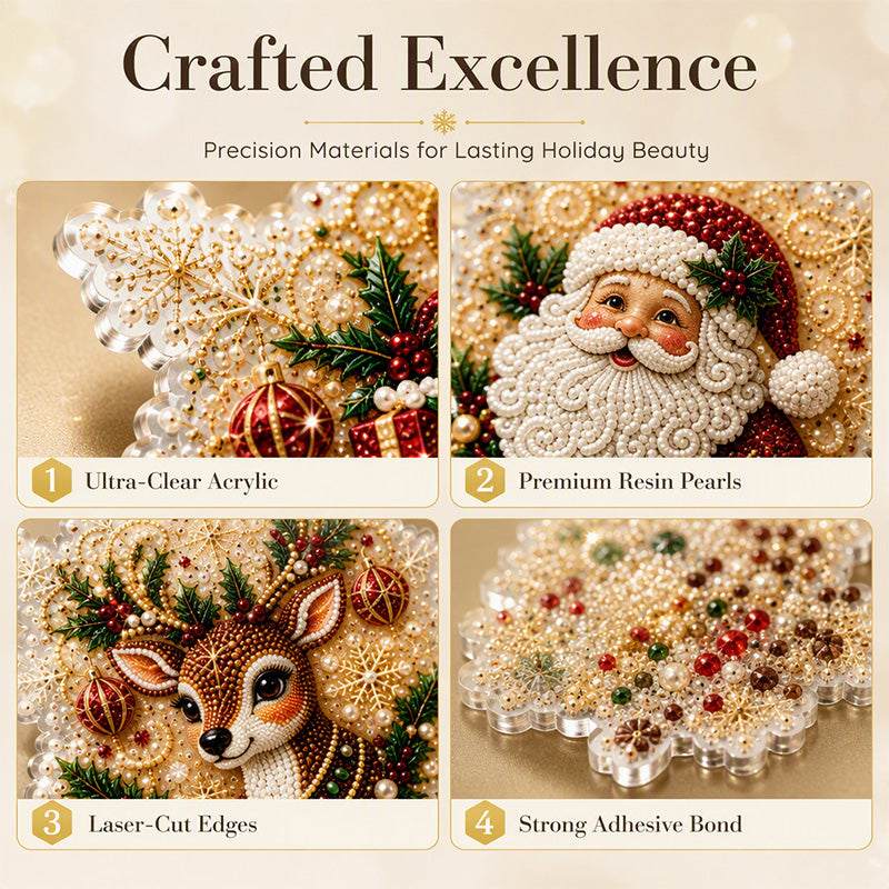 🔥LAST DAY! 49% OFF✨ | Just £9.99 only🔥Christmas DIY Painting Hanging Ornaments Set