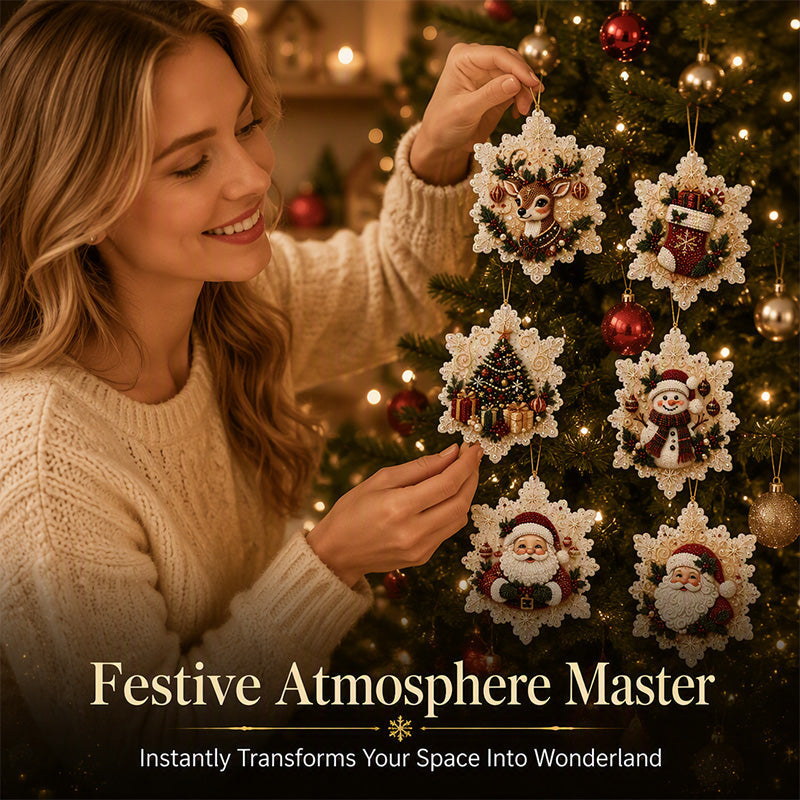 🔥LAST DAY! 49% OFF✨ | Just £9.99 only🔥Christmas DIY Painting Hanging Ornaments Set