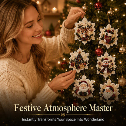 🔥LAST DAY! 49% OFF✨ | Just £9.99 only🔥Christmas DIY Painting Hanging Ornaments Set