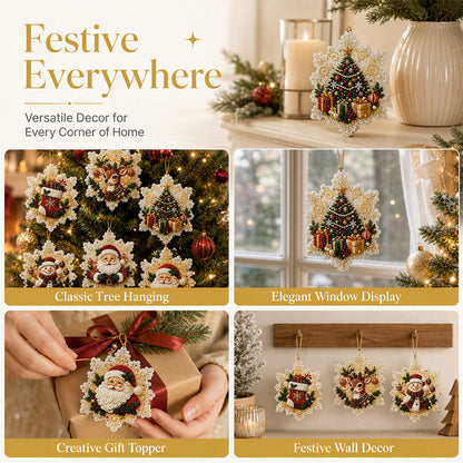🔥LAST DAY! 49% OFF✨ | Just £9.99 only🔥Christmas DIY Painting Hanging Ornaments Set