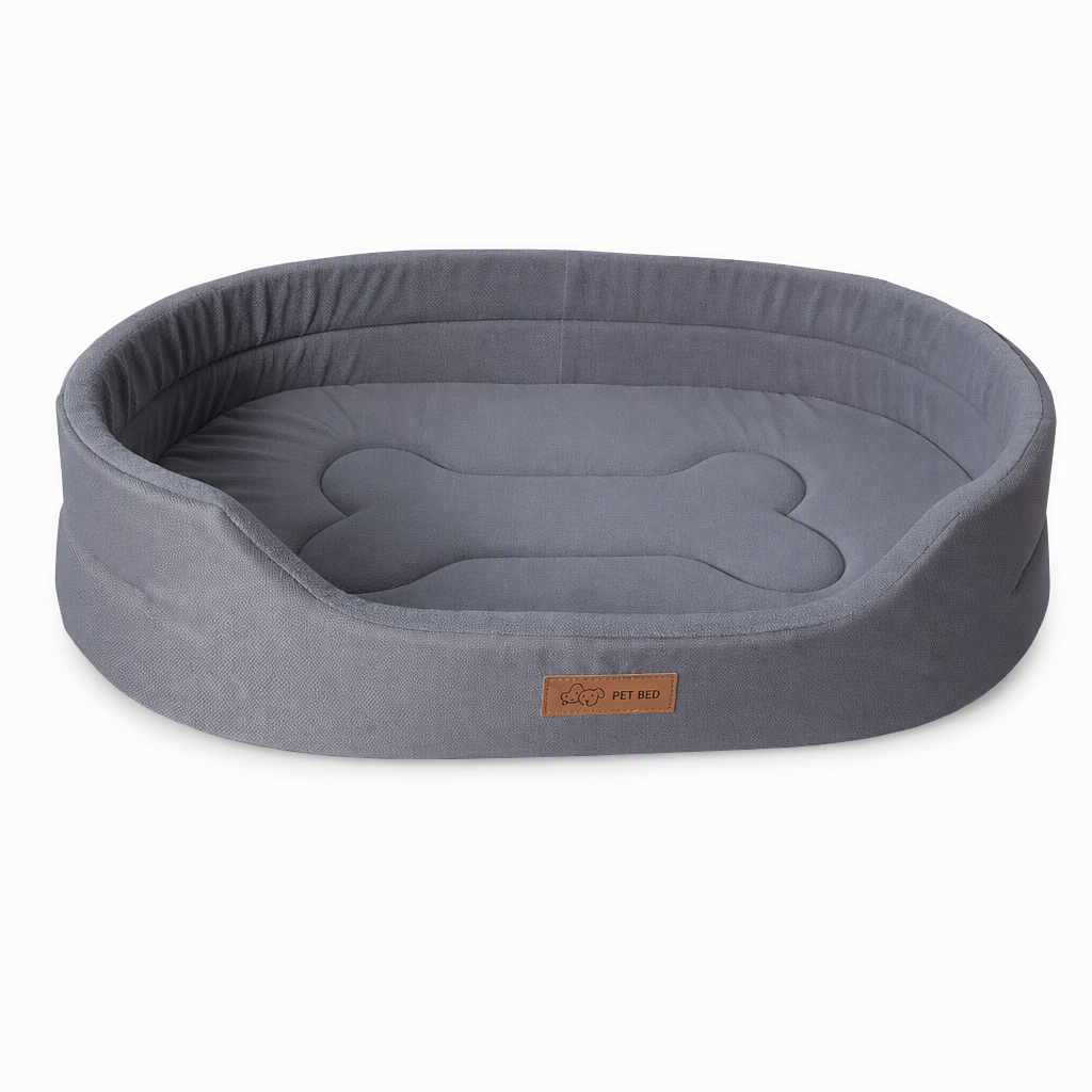 💤 Detachable Oval Pet Bed – Cozy, Moisture-Proof, Scratch Resistant ✨