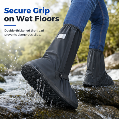 🏆LAST DAY 49% OFF☔Waterproof High-Top Silicone Rain Shoe Covers