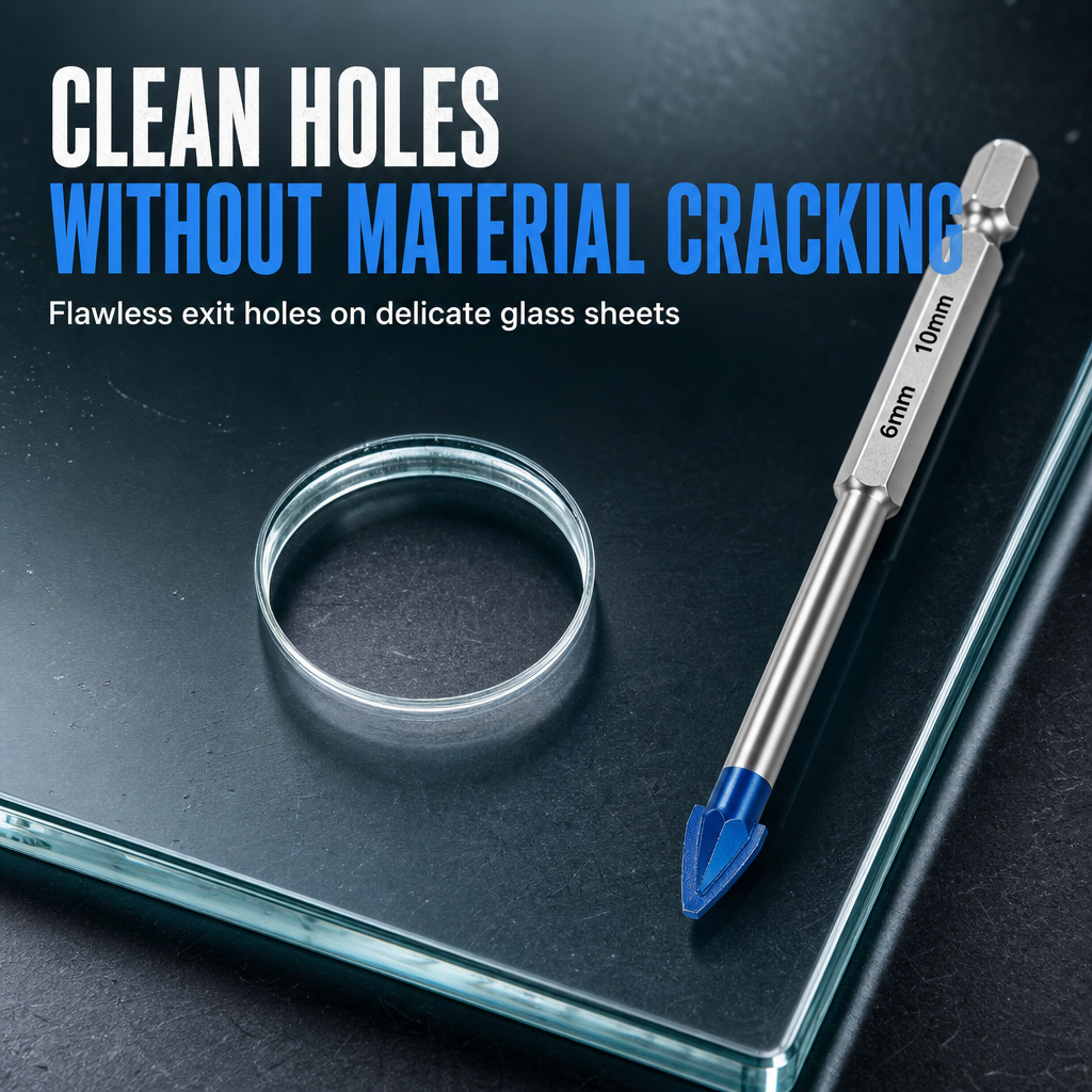 ⏰ 49%-OFF🔥Hex Shank Carbide Drill Bit – Eccentric Design For Tile, Glass & Concrete🔧