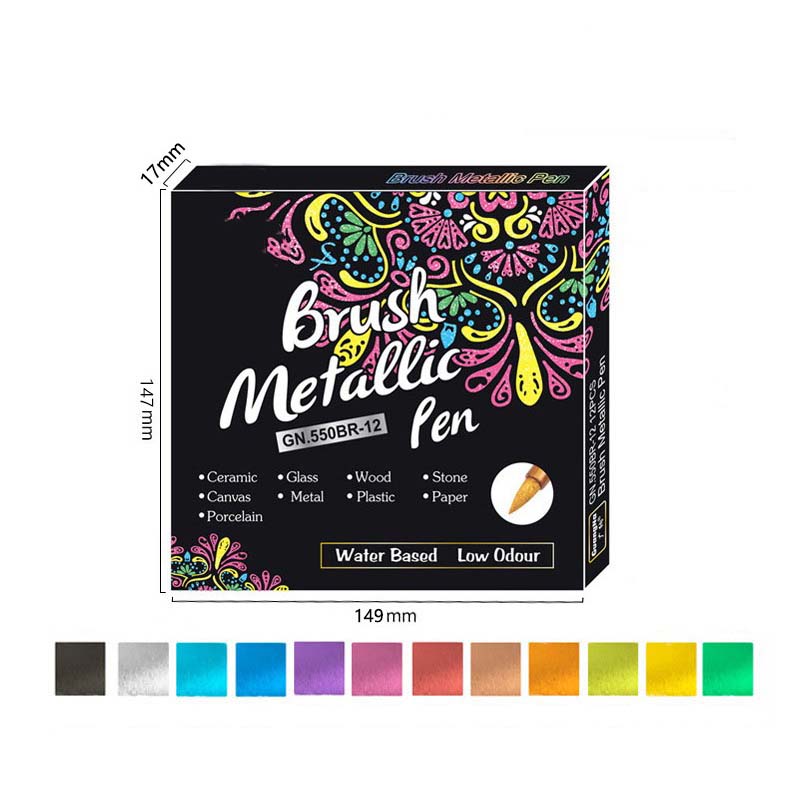 🖌️Vibrant Colors Metallic Marker Pens Set✨
