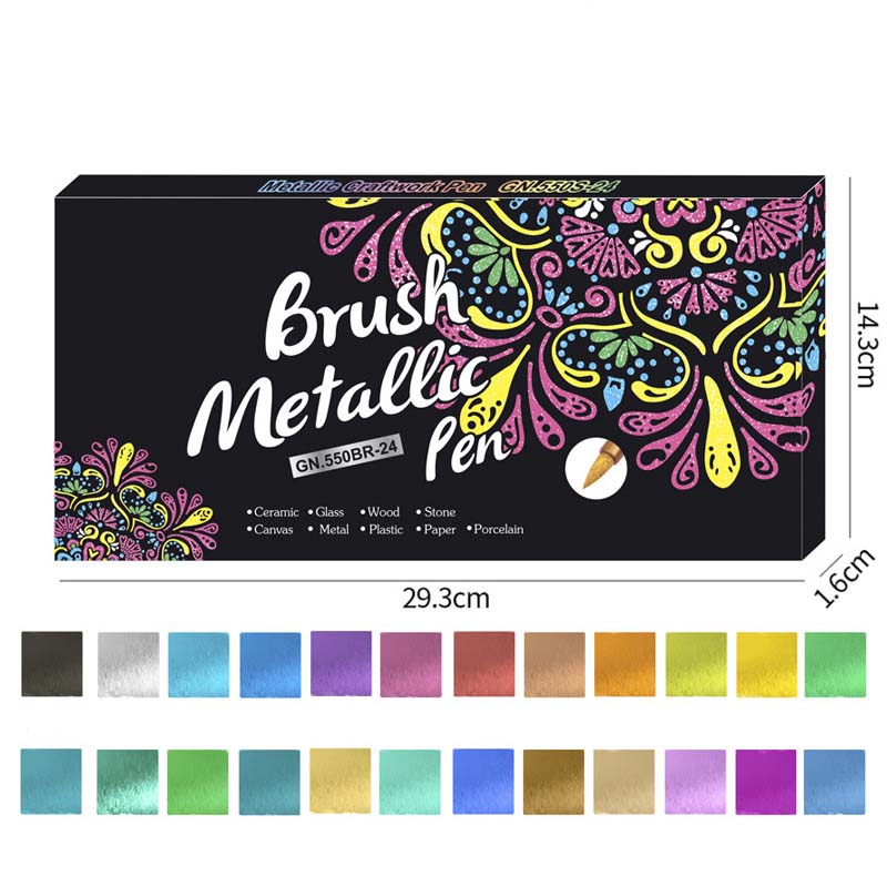 🖌️Vibrant Colors Metallic Marker Pens Set✨