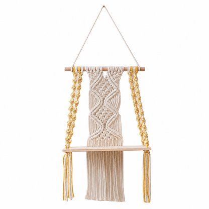 ⏳🔥LIMITED-TIME 49% OFF! ⏰Bohemian Handwoven Floating Shelf🌿