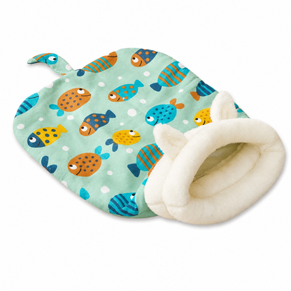 🐾 LIMITED-TIME 49% OFF! 🛏️ Semi Enclosed Warm Pet Sleeping Bag Bed – Windproof, Plush, Cozy 🌨️