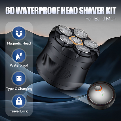 🪒✨ 6-Blade Head Shaver – 49% OFF! 6D floating contour, IPX7 waterproof, magnetic head – smooth, close shave every time. 💪