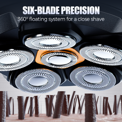 🪒✨ 6-Blade Head Shaver – 49% OFF! 6D floating contour, IPX7 waterproof, magnetic head – smooth, close shave every time. 💪