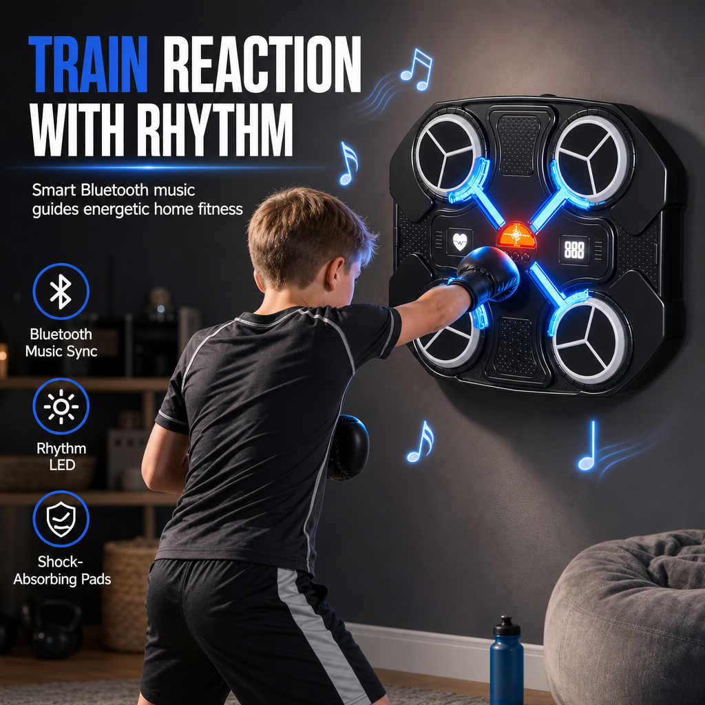 🥊 LIMITED-TIME 49% OFF! 💥Kids Electronic Music Boxing Target with Rhythm Reaction Training for Home Fitness and Stress Relief