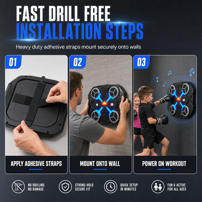 🥊 LIMITED-TIME 49% OFF! 💥Kids Electronic Music Boxing Target with Rhythm Reaction Training for Home Fitness and Stress Relief