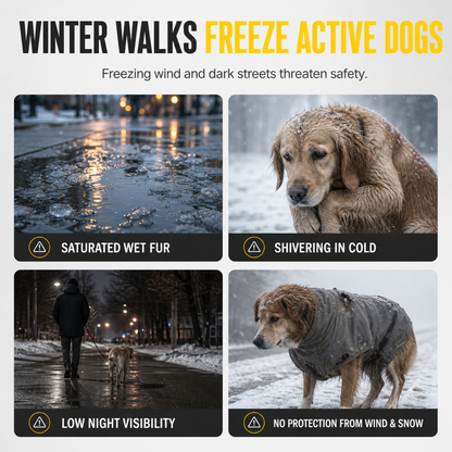 🐕 Save 49%! ❄️ Thickened Winter Dog Coat – Cotton-padded & warm for large dogs ✨